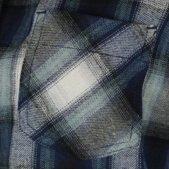 Field & Stream Women's Small Blue White Plaid Long Sleeve Button Up Shirt NWT - Picture 5 of 8